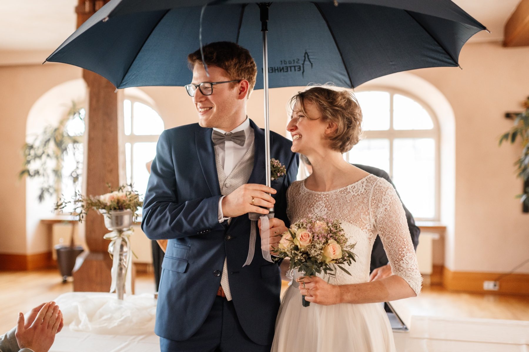 Blumendetail bei der Hochzeit von Clara und Andreas in Ettenheim