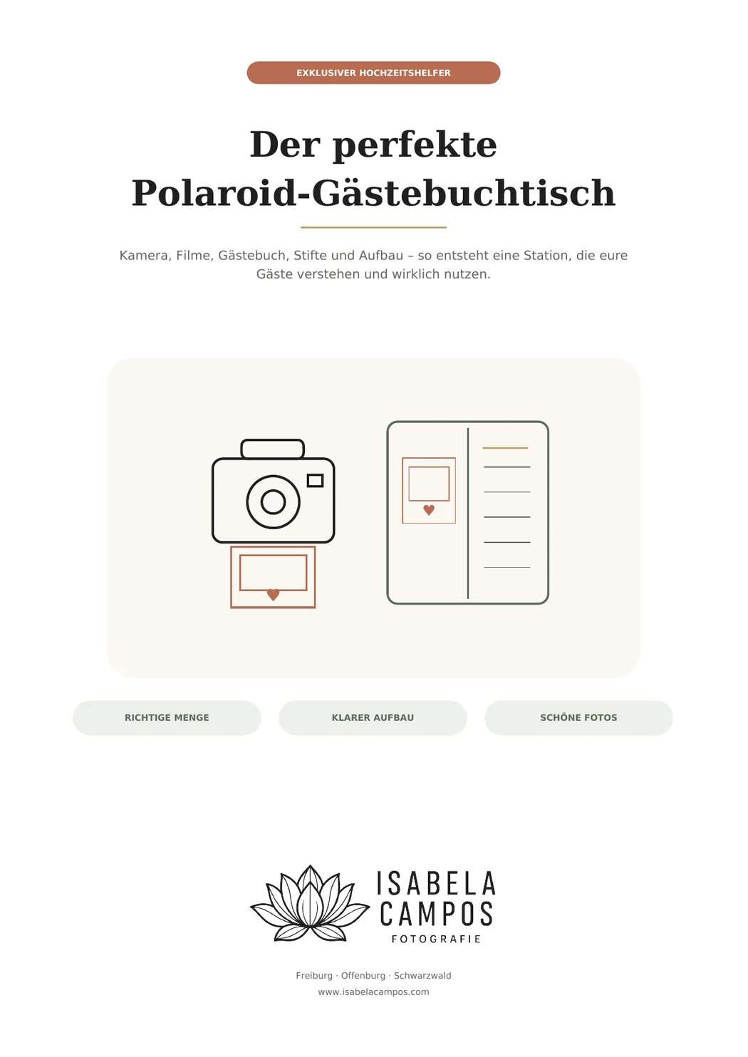Cover des Guides Der perfekte Polaroid-Gästebuchtisch